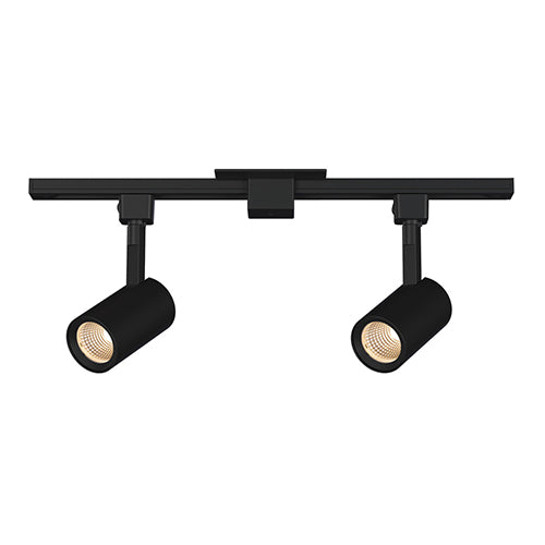 Liteline TK6002-BK-KIT2, 2' Extrusion, Center Feed, 2 × DA2012 Track Fixtures, Black Finish, Ships in 1 Kit Per Box