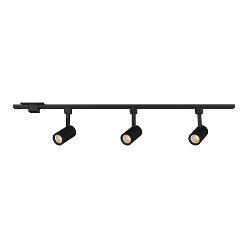 Liteline TK6004-BK-KIT2, 4' Extrusion, Center Feed, 3 × DA2012 Track Fixtures, Black Finish, Ships in 1 Kit Per Box