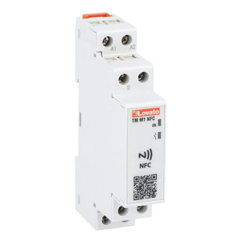 Lovato TMM1NFC, Multifunction Time Relay, Multiscale, Multivoltage. 1 Relay Output with NFC Technology and App. Modular Version, 12...240VAC/DC