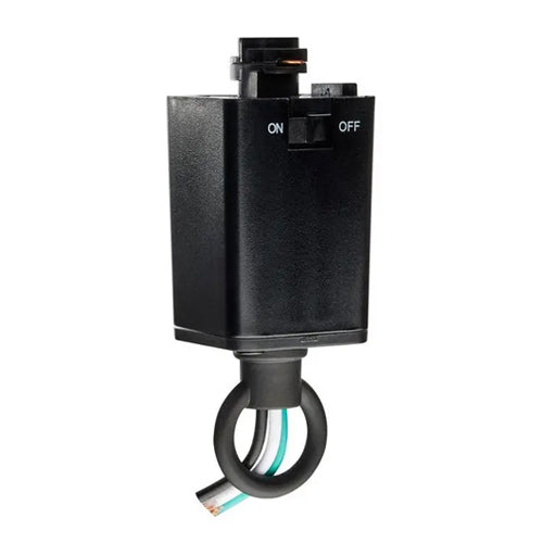 Satco TP216, Pendant Loop Track Adapter, Black Finish
