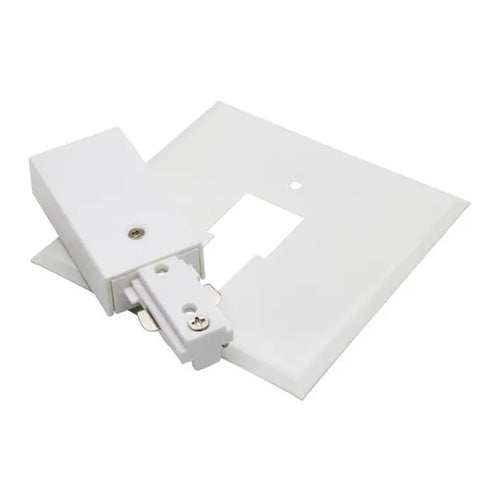 Satco TP218, Canopy Power Feed, Reverse Polarity, White Finish