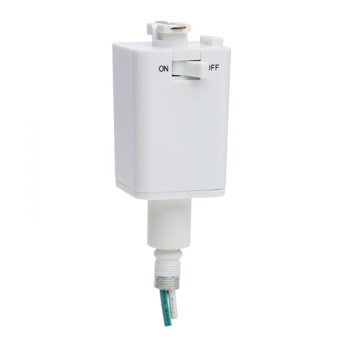 Satco TP244, Stem Hung Pendant Track Adapter, White Finish