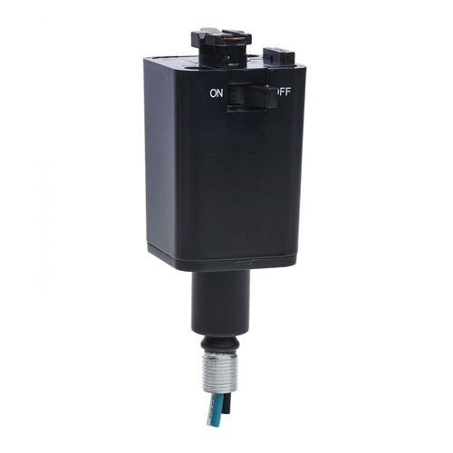 Satco TP245, Stem Hung Pendant Track Adapter, Black Finish