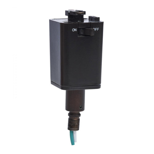 Satco TP246, Stem Hung Pendant Track Adapter, Brown Finish