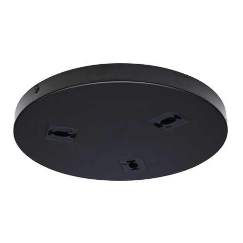 Satco TP249, Triple Monopoint Adapter, Round, Black Finish