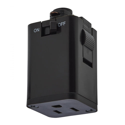 Satco TP257, Outlet Track Adapter, Brown Finish