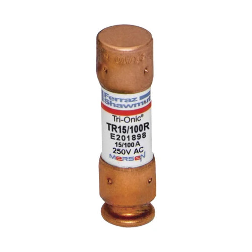 Mersen TR15/100R, TR-R 0.15A Class RK5 Time-Delay Fuse, 250VAC/DC, Ferrule