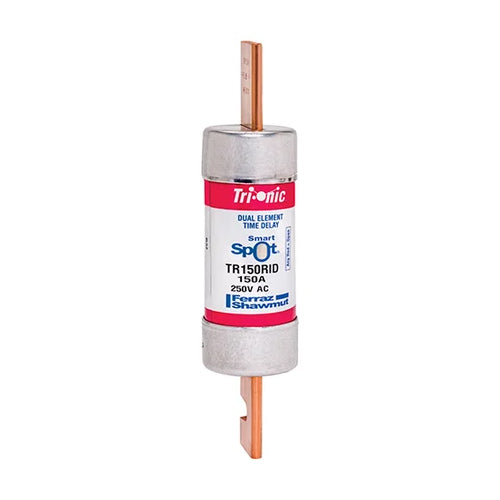Mersen TR150RID, TR-R 150A Class RK5 Time-Delay Fuse, 250VAC/DC, with SmartSpot Blown Fuse Indicator