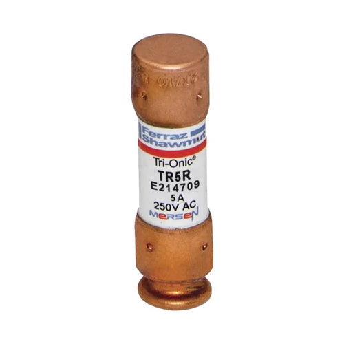 Mersen TR5R, TR-R 5A Class RK5 Time-Delay Fuse, 250VAC/160VDC, Ferrule