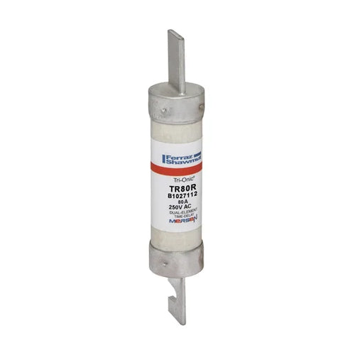 Mersen TR80R, TR-R 80A Class RK5 Time-Delay Fuse, 250VAC/DC, Blade