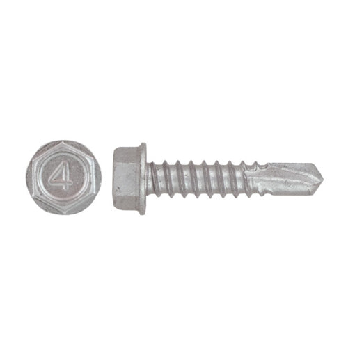 UCAN TRH 1434BSS, U-DRILLS® Stainless Steel (410), Hex Washer Head, RUSPRO® Coated, Bulk Packs, 3 Point, 1/4-14 x 3/4″, 4000 Packs