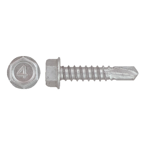 UCAN TRH 101BSS, U-DRILLS® Stainless Steel (410), Hex Washer Head, RUSPRO® Coated, Bulk Packs, 3 Point, 10-16 x 1″, 5000 Packs