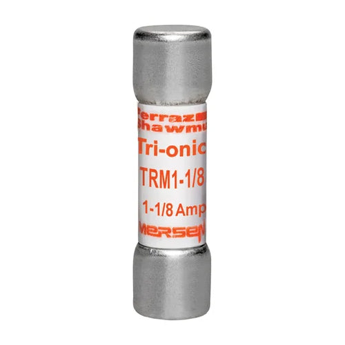 Mersen TRM1-1/8, TRM Midget Time-Delay Ferrule Fuse, 250VAC, 1.125A