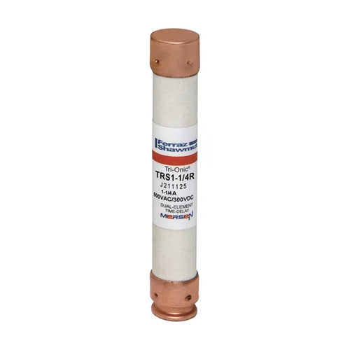 Mersen TRS1-1/4R, TRS-R Class RK5 Time-Delay Ferrule Fuse, 600VAC/DC, 1.25A