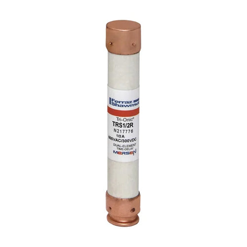 Mersen TRS1/2R, TRS-R Class RK5 Time-Delay Ferrule Fuse, 600VAC/DC, 0.5A