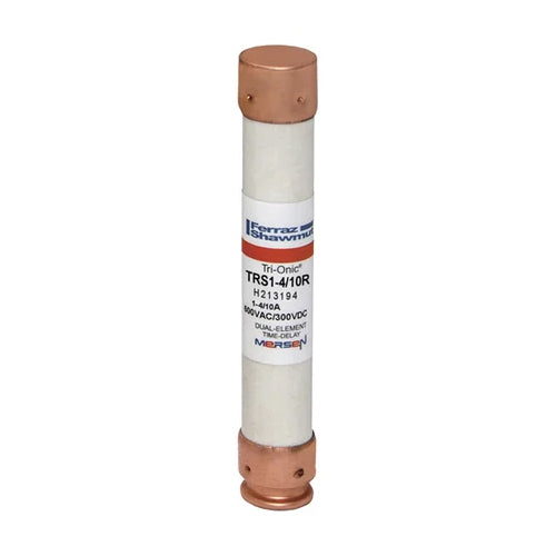 Mersen TRS1-4/10R, TRS-R Class RK5 Time-Delay Ferrule Fuse, 600VAC/DC, 1.4A