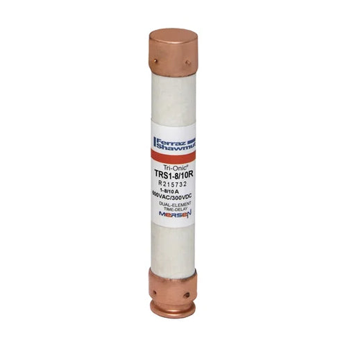Mersen TRS1-8/10R, TRS-R Class RK5 Time-Delay Ferrule Fuse, 600VAC/DC, 1.8A