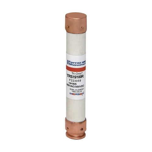 Mersen TRS15/100R, TRS-R Class RK5 Time-Delay Ferrule Fuse, 600VAC/DC, 0.15A