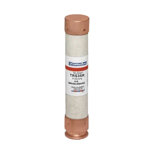 Mersen TRS35R, TRS-R Class RK5 Time-Delay Ferrule Fuse, 600VAC/300VDC, 35A