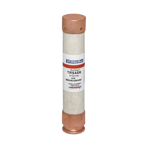 Mersen TRS45R, TRS-R Class RK5 Time-Delay Ferrule Fuse, 600VAC/300VDC, 45A