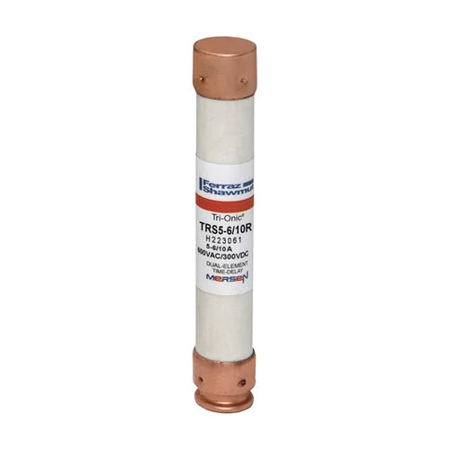 Mersen TRS5-6/10R, TRS-R Class RK5 Time-Delay Ferrule Fuse, 600VAC/DC, 5.6A
