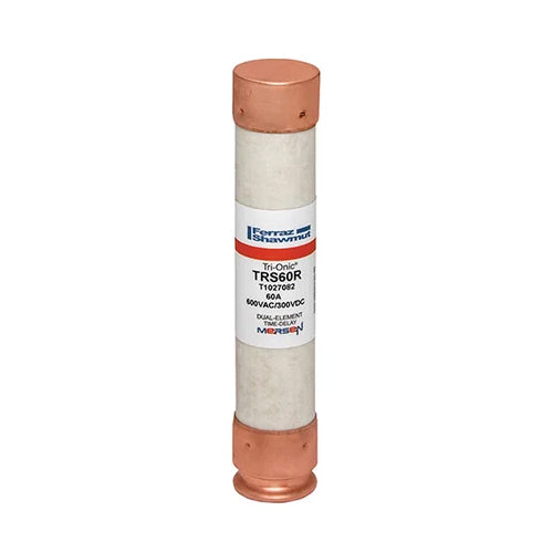 Mersen TRS60R, TRS-R Class RK5 Time-Delay Ferrule Fuse, 600VAC/300VDC, 60A