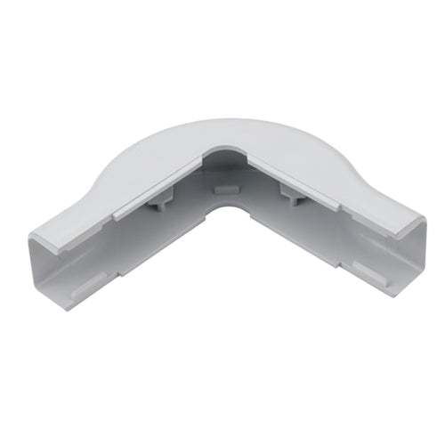 Hellermann Tyton TSR2W-29-1, External Corner Cover, 1-1/4", 1" Bend Radius, PVC, White, 1/bg