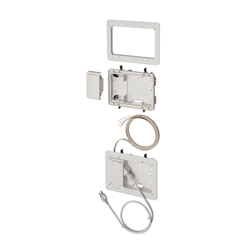 Arlington TVL2508KGC, Low Profile TV Bridge™ Kit For Shallow Wall Depths With Grounding Clip, Plastic, White