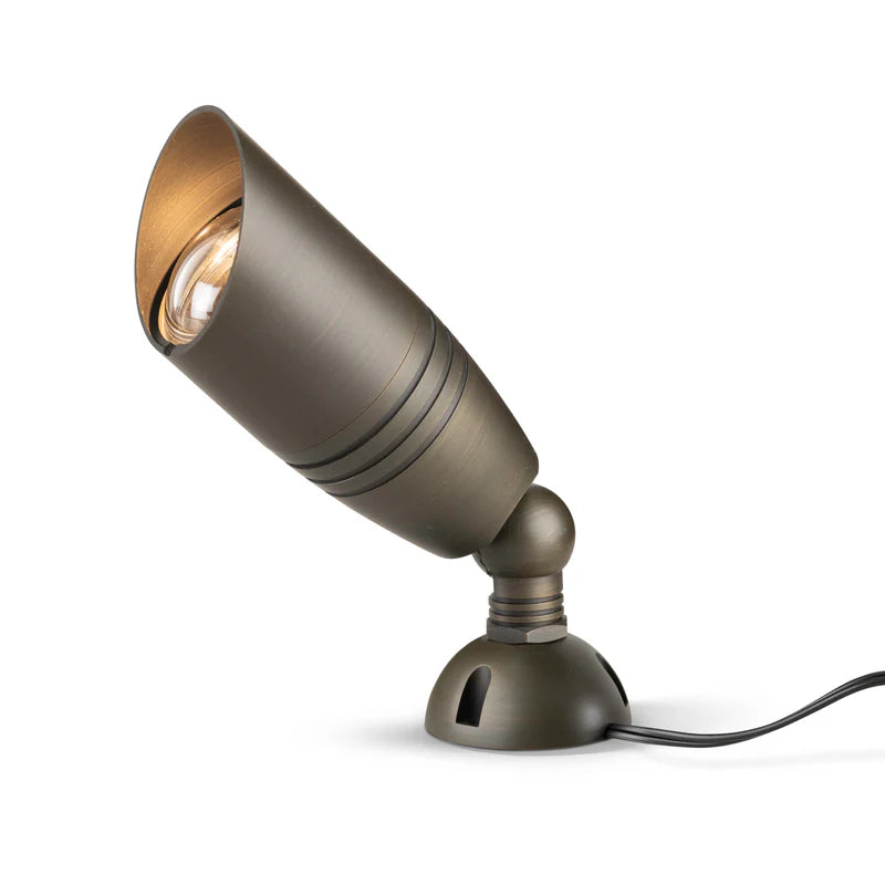 Almas Lighting UP-AB4W-205-3000K, ALMAS Zircon U5 Uplight, 4W, 12V, 3000K Warm White, 400 Lumens, 45° Beam Angle, 85 CRI, Antique Bronze
