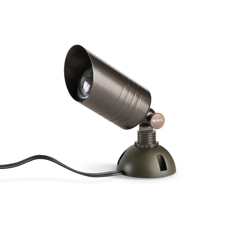 Almas Lighting UP-AB-213B-NL, ALMAS Zircon U13 Uplight, 12V, 45° Beam Angle, Antique Bronze, No Lamp