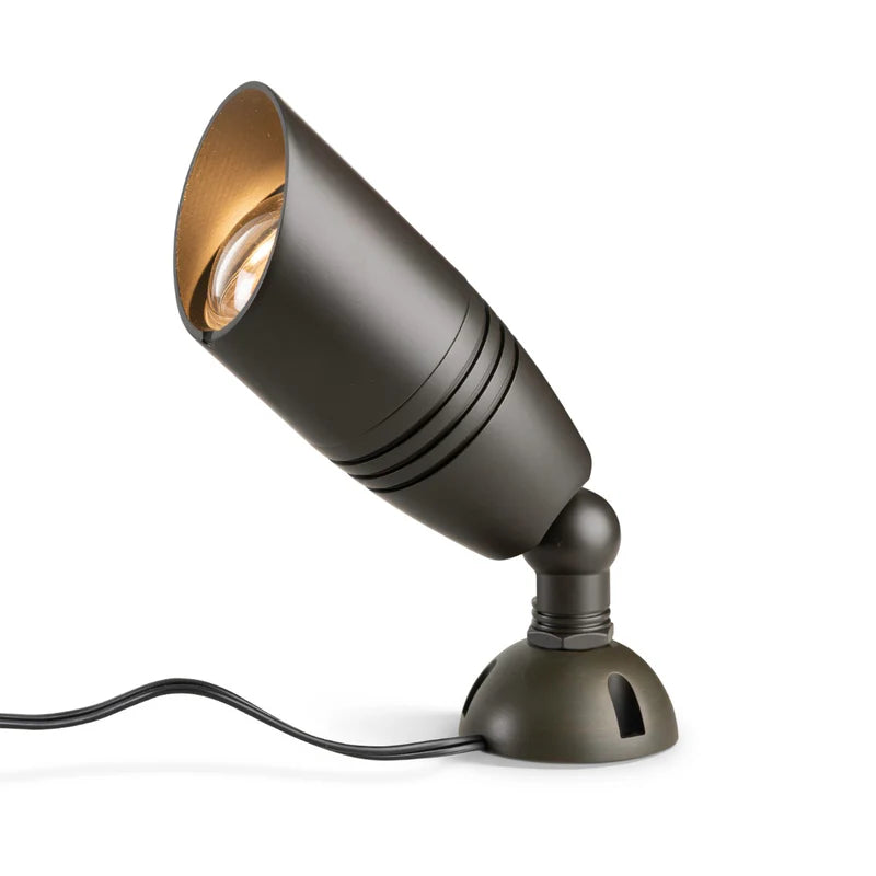 Almas Lighting UP-BB4W-205-3000K, ALMAS Zircon U5 Uplight, 4W, 12V, 3000K Warm White, 400 Lumens, 45° Beam Angle, 85 CRI, Black Bronze