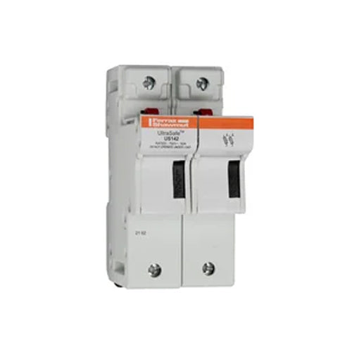 Mersen US142, UltraSafe US14 Modular fuse-holder for 14x51 fuse links, 750VAC/DC, 2-Pole, 50A