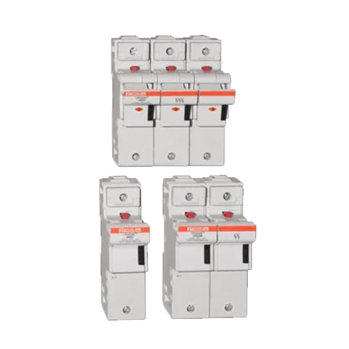 Mersen US221NM, UltraSafe US22 Modular fuse-holder for 22x58 fuse links, 690VAC/DC, 1+N Pole, 125A, with Auxiliary Microswitch