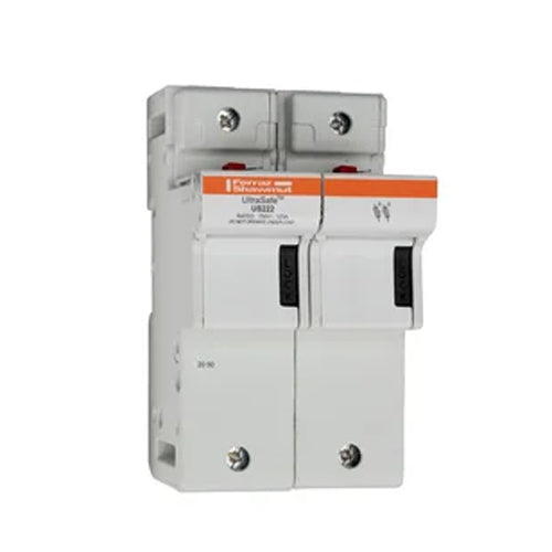 Mersen US222, UltraSafe US22 Modular fuse-holder for 22x58 fuse links, 690VAC/DC, 2-Pole, 125A