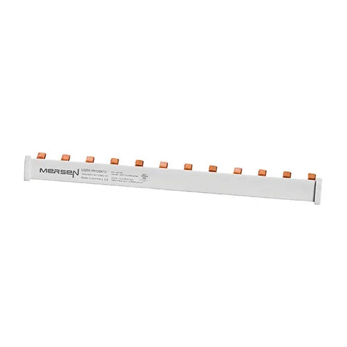 Mersen USBB1PH25K12, UltraSafe Bus Bar System, 1PH, 12 Poles, 600VAC/1000VDC