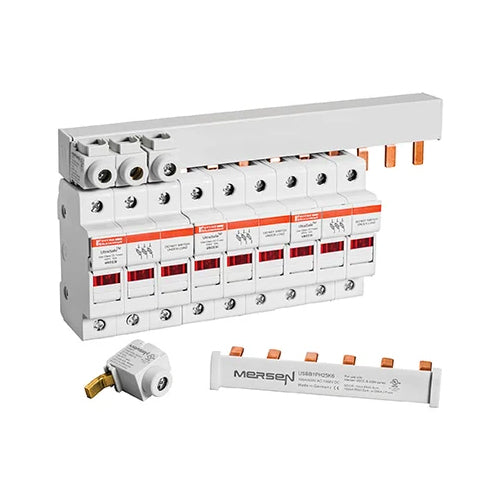 Mersen USBB1PHEC, UltraSafe Bus Bar System, 1PH, 1 Pole, 600VAC/1000VDC