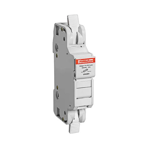 Mersen USGM1, UltraSafe USGM Midget Fuse Holder, 750VAC/1000VDC, 30A, 1-Pole, without Indicator