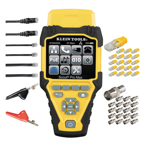 Klein Tools VDV501-770, Scout® Pro Max Network Cable Tester With Remote Set