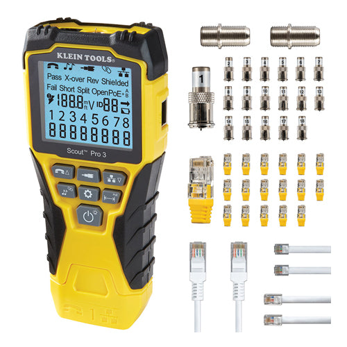 Klein Tools VDV501-852, Scout ® Pro 3 Tester with Locator Remote Kit