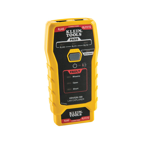 Klein Tools VDV526-100, Network Cable Tester, LAN Explorer® Data Cable Tester with Remote