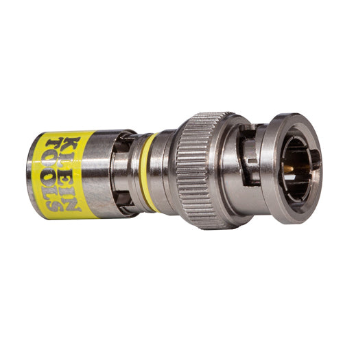 Klein Tools VDV813-607, Universal BNC Compression Connectors RG6-R6Q, 10-Pack