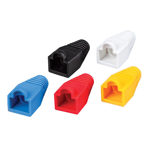 Klein Tools VDV824-650, Strain Relief Boots for RJ45 Data Plugs, CAT5e/CAT6 Cable, 100-Pack