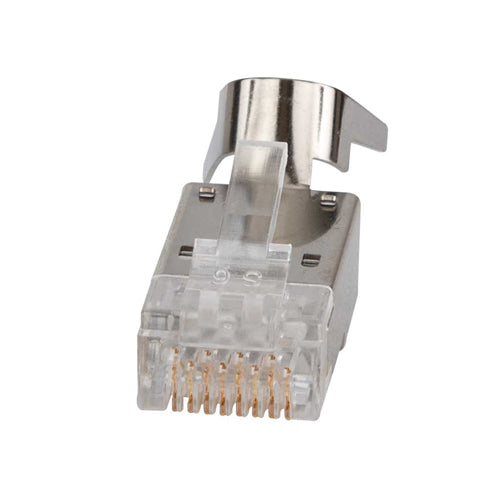 Klein Tools VDV826-754, Pass-Thru™ Modular Data Plug, RJ45-CAT6A, Shielded (STP), 100-Pack