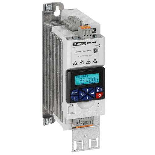 Lovato VLB30007A480, Variable Speed Drive, VLB3 Series (Three-Phase Advanced), Supply 400...480VAC 50/60Hz, Built-in EMC Suppressor, Cat. C1, 0.75kW