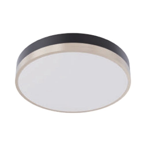 Votatec VO-DFB12W15-120-D-5Way/BK/BN, 12″ Decorative Flat Band Flush Mount, 5Way CCT & Power Adjustable, 15/13/11/9/7W, 120V, Dimmable, Black/Brushed Nickel