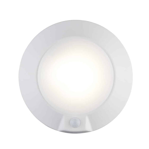 Votatec VO-DSK6W14-120-5WAY-PIR, 7.5" LED PIR Disk Light, 5Way CCT Adjustable, 14W, 1000 Lumens, 2700/3000/3500/4000/5000K, 120V, White