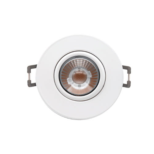 Votatec VO-GRP3W8-120-D-5WAY/WH, 3″ LED Round Eyeball Downlight, 5Way CCT Adjustable, 8W, 640 Lumens, 2700/3000/3500/4000/5000K, 120V, Triac Dimming, White