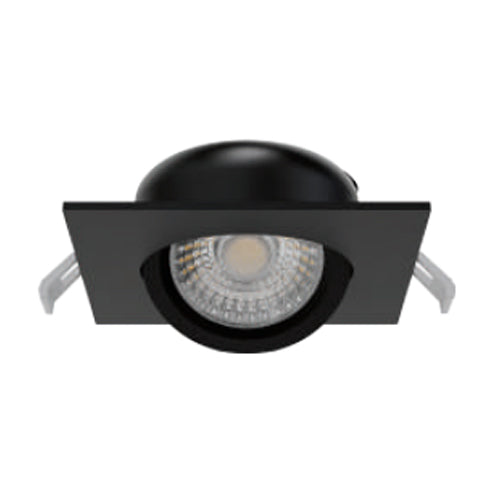 Votatec VO-GSP4W10-120-D-5WY/ BK / Airtight, 4″ LED Square Airtight Gimbal Downlight, 5way CCT Adjustable, 10W, 820 Lumens, 120V, Dimmable, Black