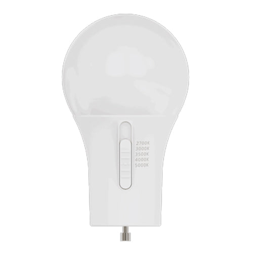 Votatec VO-GU24A19W10-120-5Way-S-D, A19 LED, 5Way CCT Adjustable, GU24 Base, 120V, 10W, 800 Lumens, 2700K/3000K/3500K/4000K/5000K, Dimmable, >80 CRI, 5 Packs