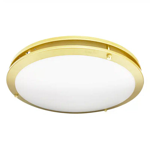 Votatec VO-RF18W38-120-D-3Way/GL, 18" LED Round 2Ring Flush Mount Fixture, CCT Adjustable, 38W, 3000/4000/5000K, 120V, 2900 Lumens, Dimmable, Gold